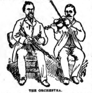 Francis X. Hennessy? with fiddler 1890
